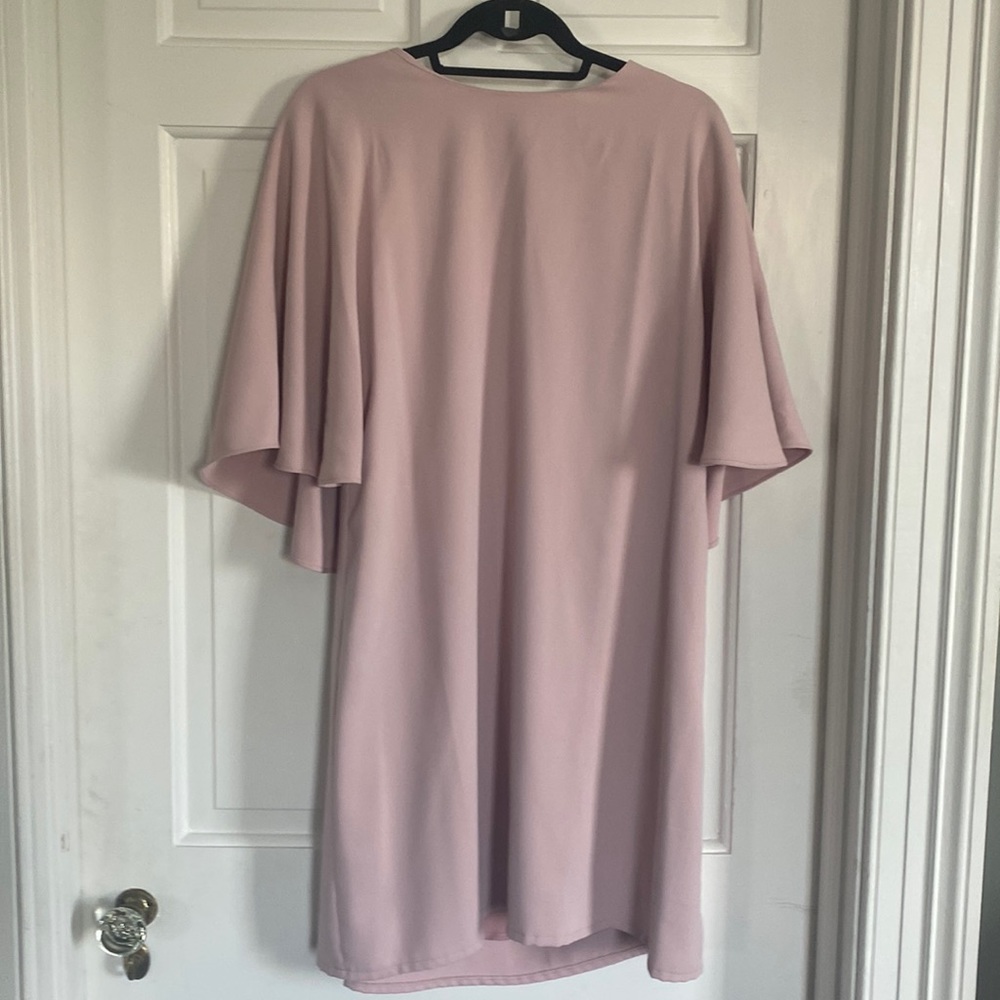 Sugar Lips pink dress with cape like sleeves